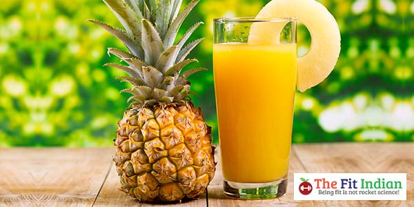 pineapple juice for moles