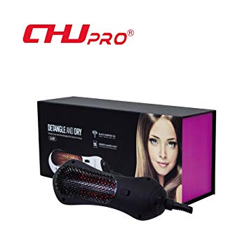 CHJPro Hair Straightening Brush Infrared Mini Hair Dryer